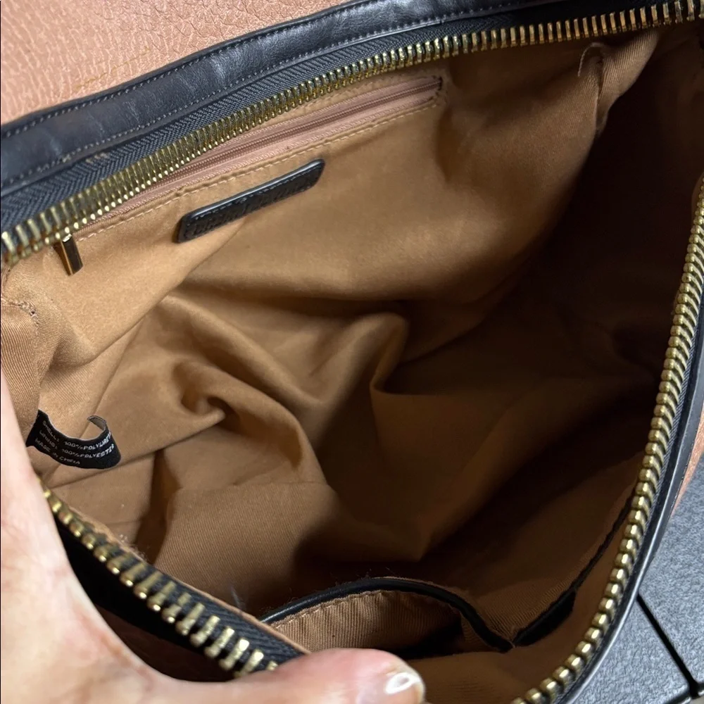 Faux Leather Crossbody Travel Hobo Bag